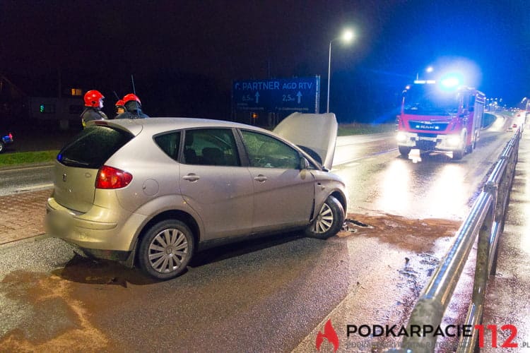 Kolizja na ul. Bieszczadzkiej w Krośnie