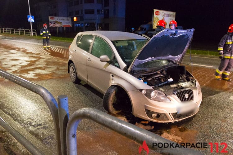 Kolizja na ul. Bieszczadzkiej w Krośnie