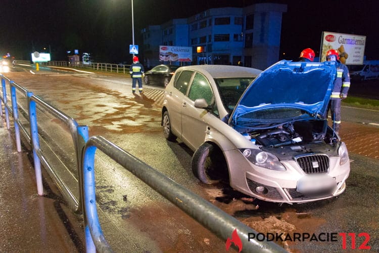 Kolizja na ul. Bieszczadzkiej w Krośnie