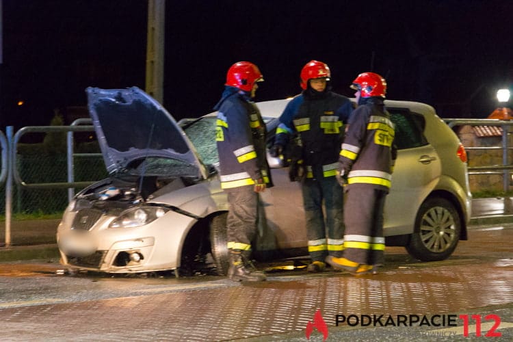 Kolizja na ul. Bieszczadzkiej w Krośnie