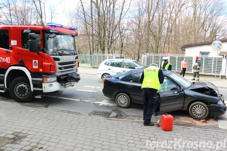 Kolizja na ul. Grodzkiej w Krośnie