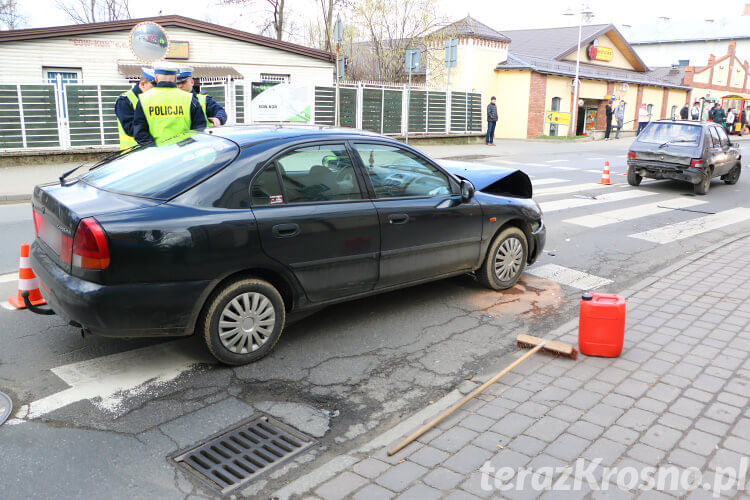 Kolizja na ul. Grodzkiej w Krośnie