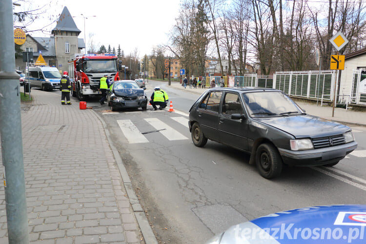 Kolizja na ul. Grodzkiej w Krośnie