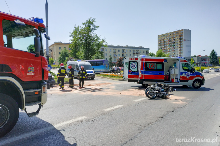 Kolizja na ul. Krakowskiej