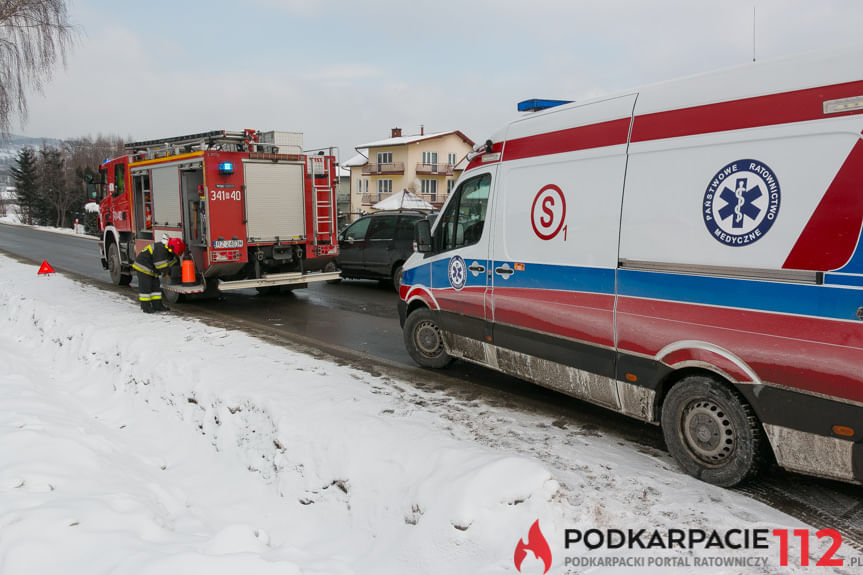 Kolizja na ul. Krośnieńskiej w Korczynie