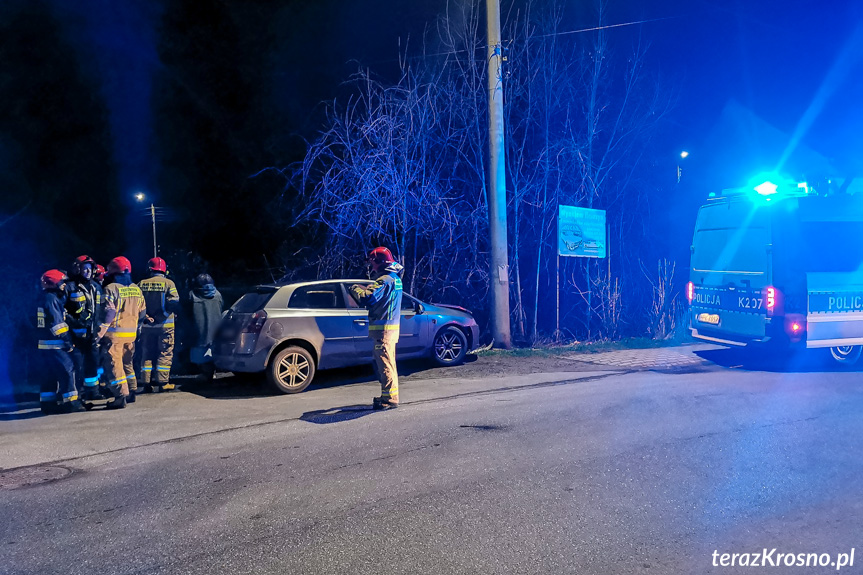 Kolizja na ul. Łukasiewicza w Krośnie