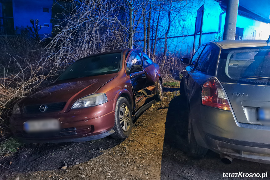 Kolizja na ul. Łukasiewicza w Krośnie