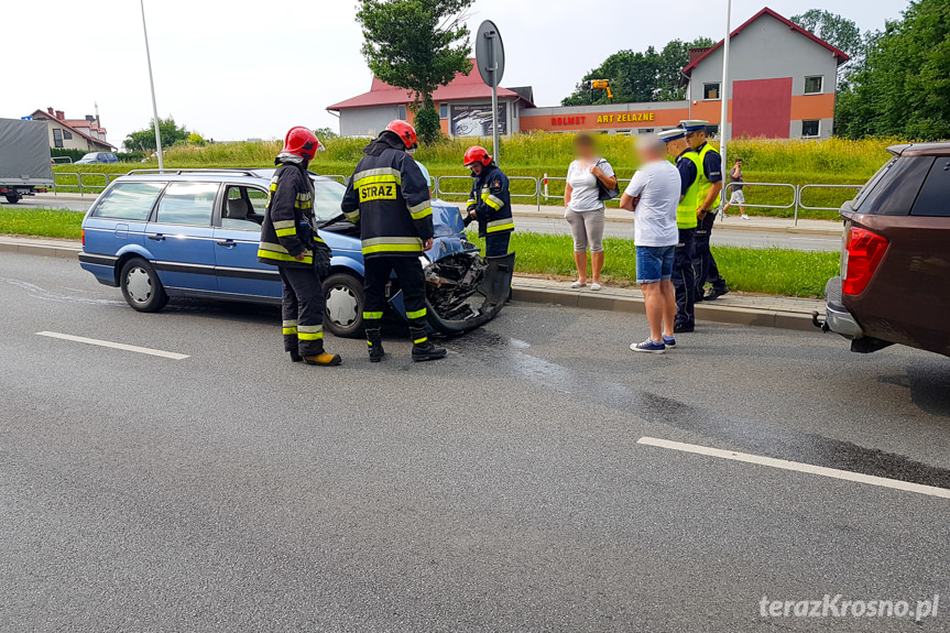 Kolizja na ul. Podkarpackiej w Krośnie