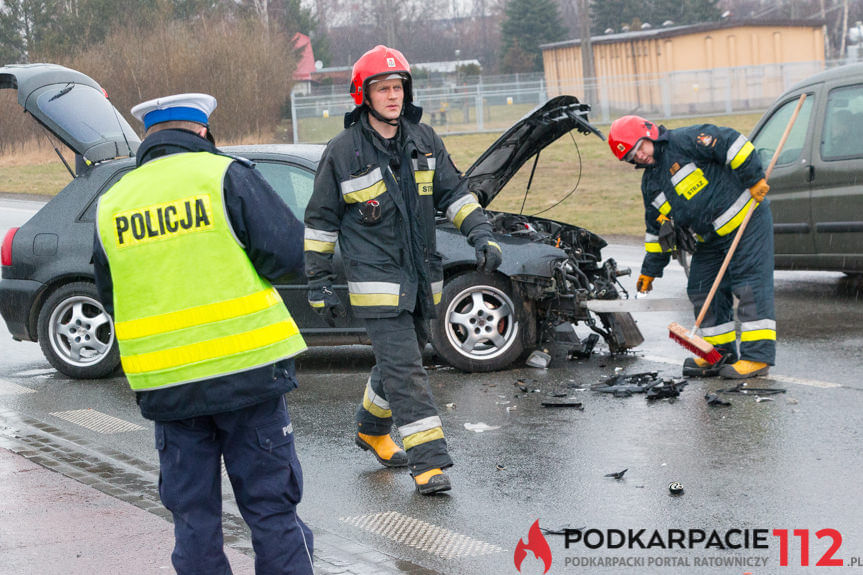 Kolizja na ul. Podkarpackiej w Krośnie