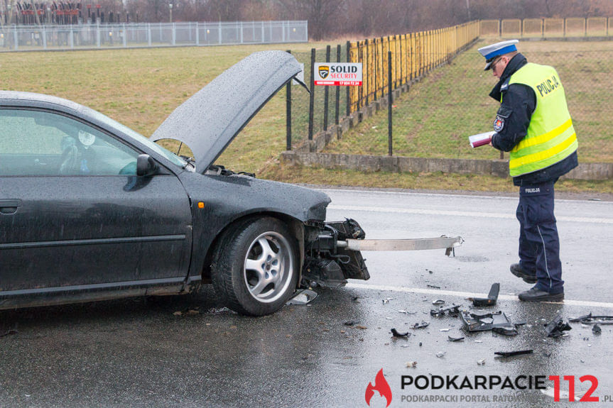 Kolizja na ul. Podkarpackiej w Krośnie