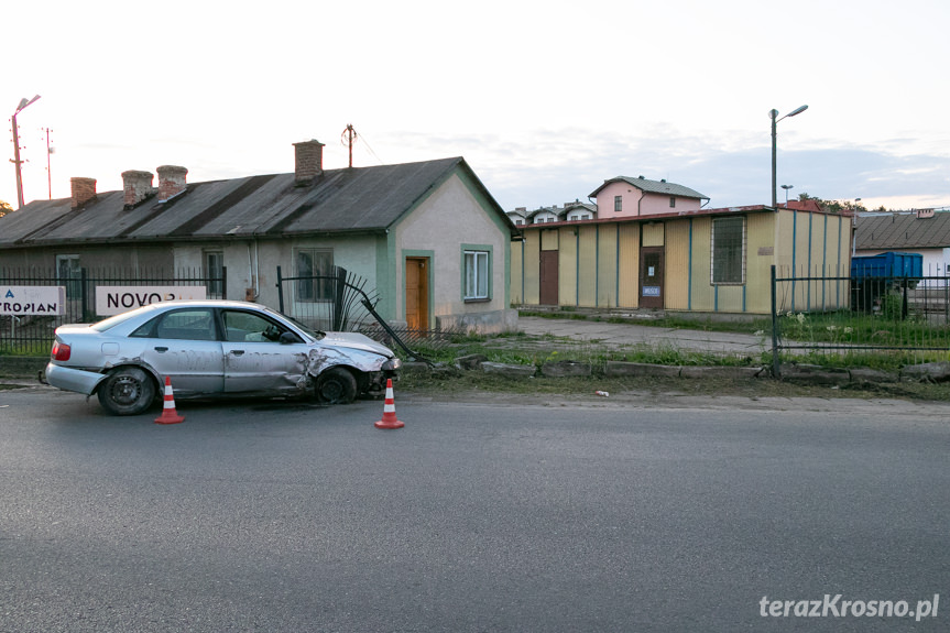 Kolizja na ul. Pużaka w Krośnie