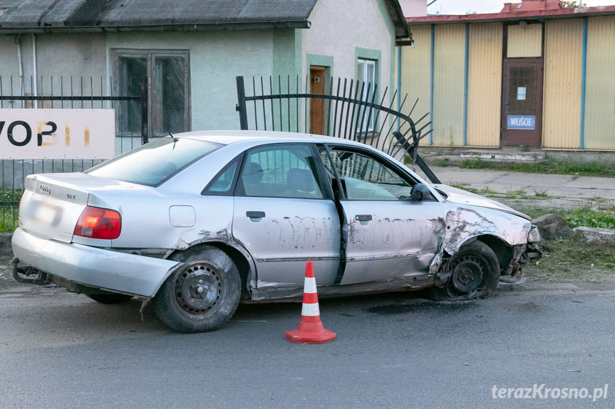 Kolizja na ul. Pużaka w Krośnie