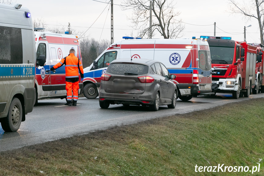 Kolizja na ul. Rzeszowskiej w Krośnie