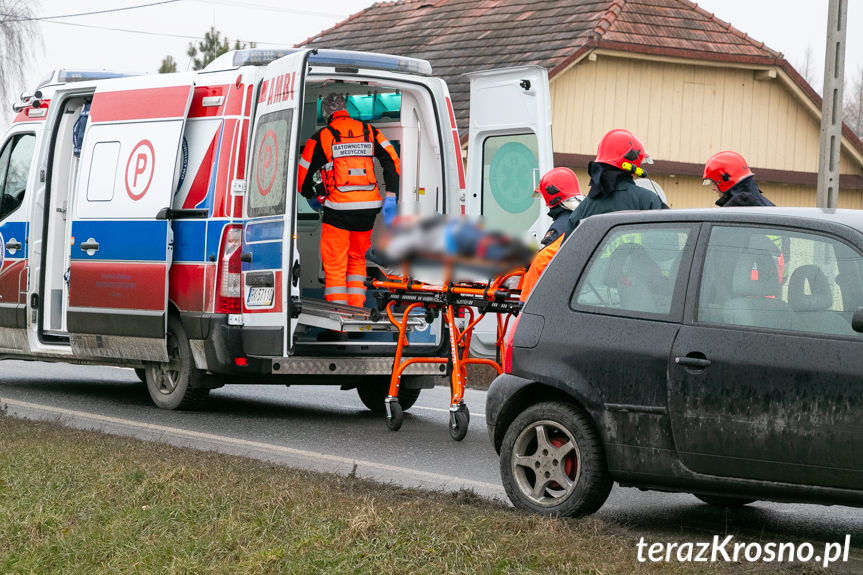 Kolizja na ul. Rzeszowskiej w Krośnie