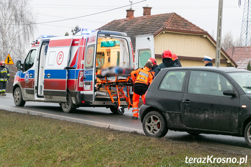 Kolizja na ul. Rzeszowskiej w Krośnie