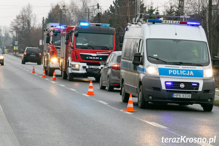 Kolizja na ul. Rzeszowskiej w Krośnie