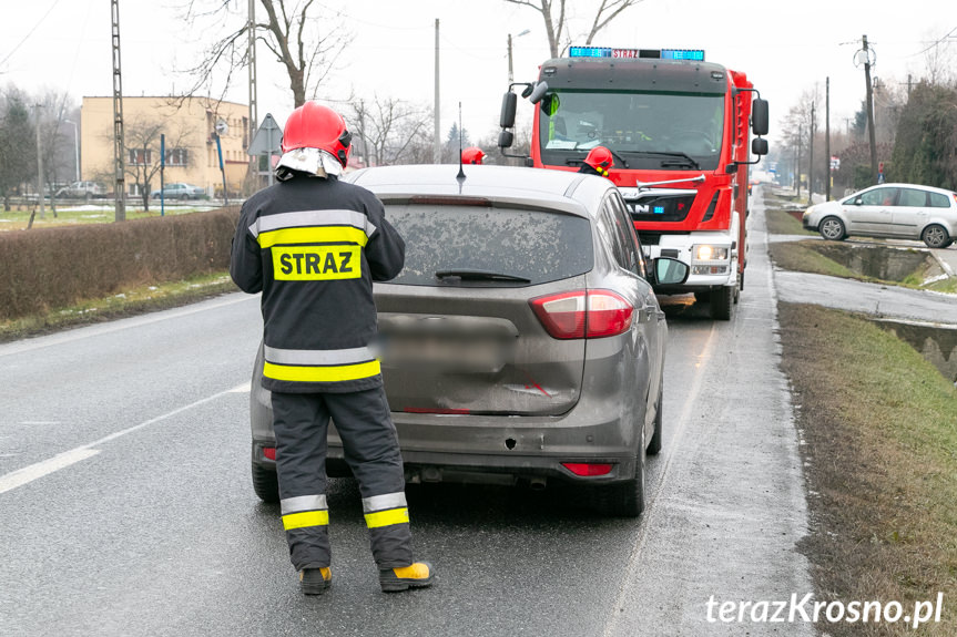 Kolizja na ul. Rzeszowskiej w Krośnie