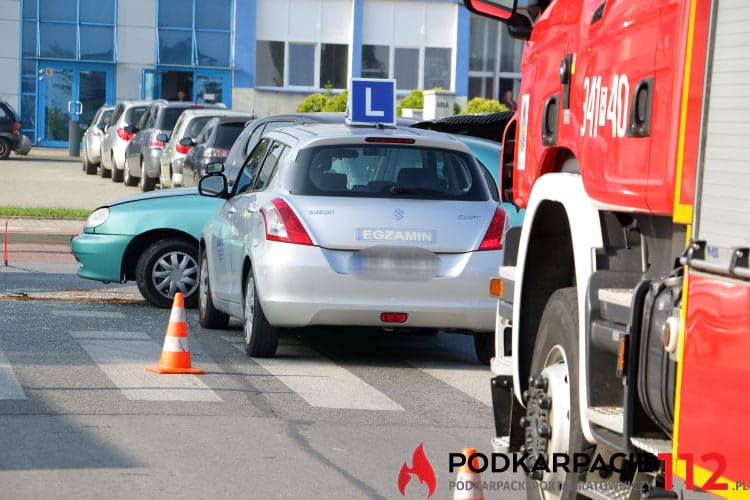 Kolizja na ul. Tysiąclecia w Krośnie