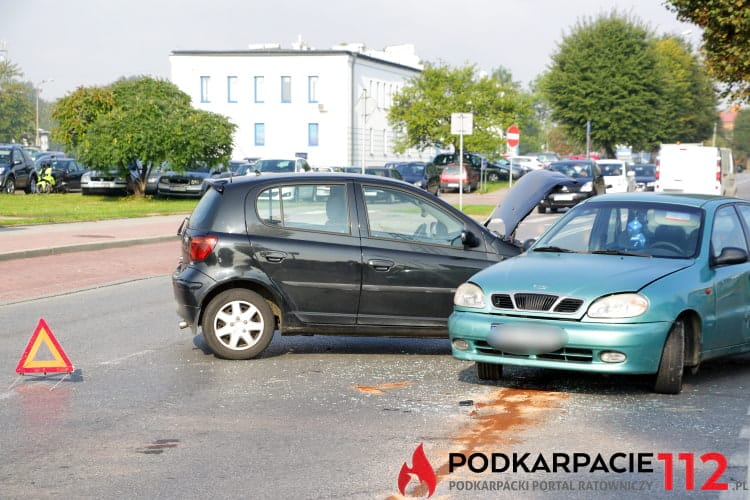 Kolizja na ul. Tysiąclecia w Krośnie