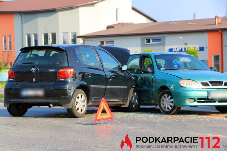 Kolizja na ul. Tysiąclecia w Krośnie