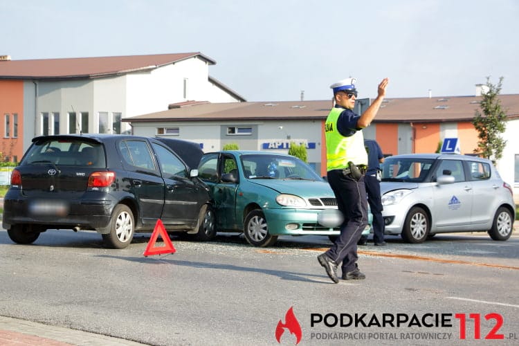 Kolizja na ul. Tysiąclecia w Krośnie