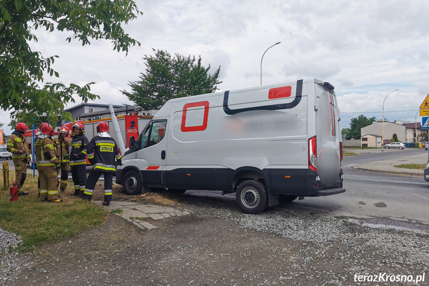 Kolizja na ulicy Pużaka w Krośnie