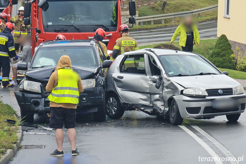 Kolizja na Wyszyńskiego w Krośnie