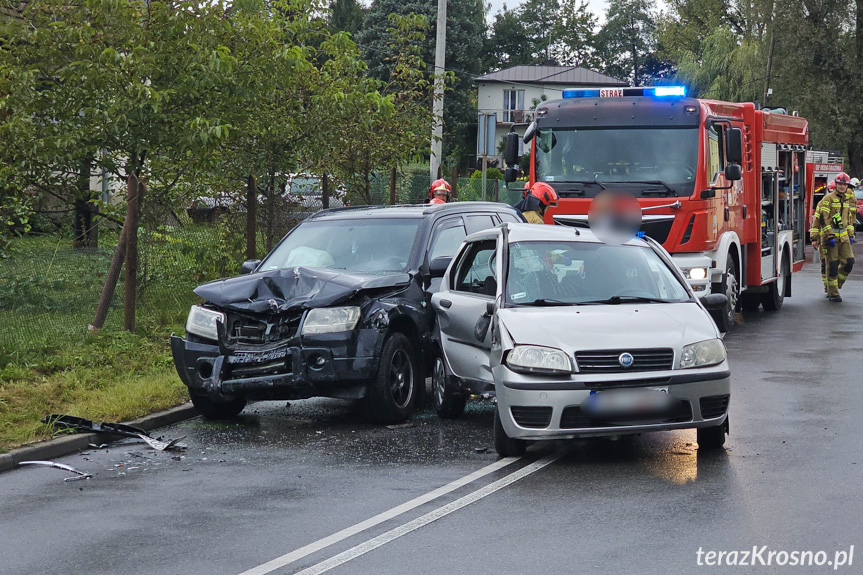 Kolizja na Wyszyńskiego w Krośnie