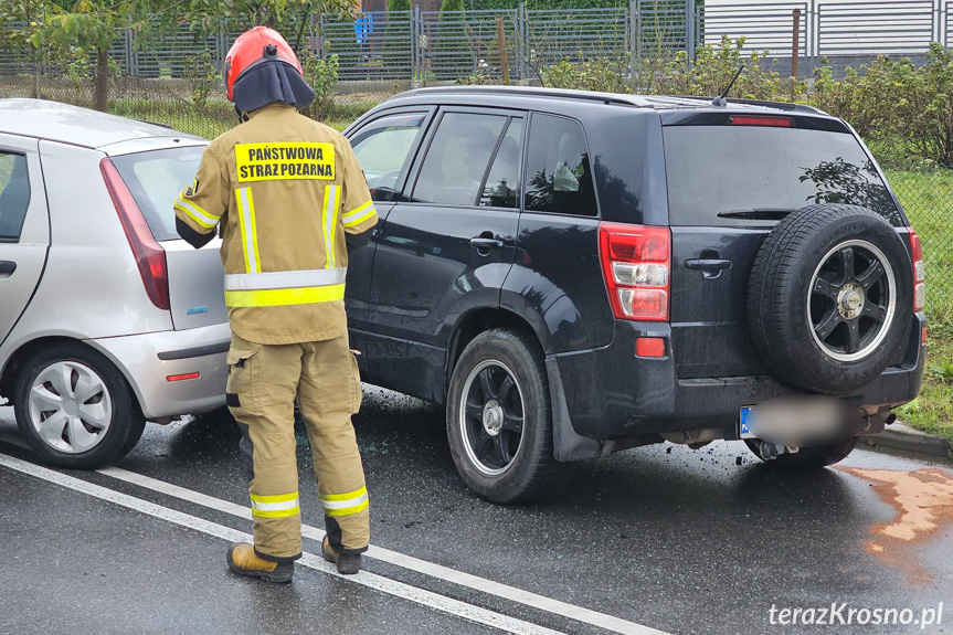 Kolizja na Wyszyńskiego w Krośnie