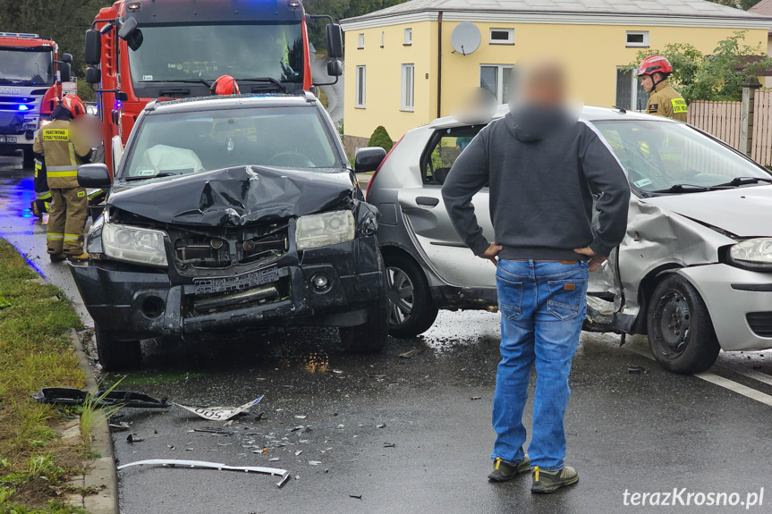 Kolizja na Wyszyńskiego w Krośnie