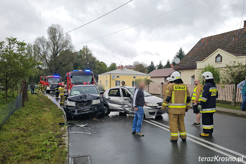 Kolizja na Wyszyńskiego w Krośnie