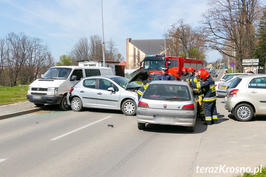 Kolizja na Wyszyńskiego w Krośnie