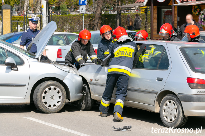 Kolizja na Wyszyńskiego w Krośnie