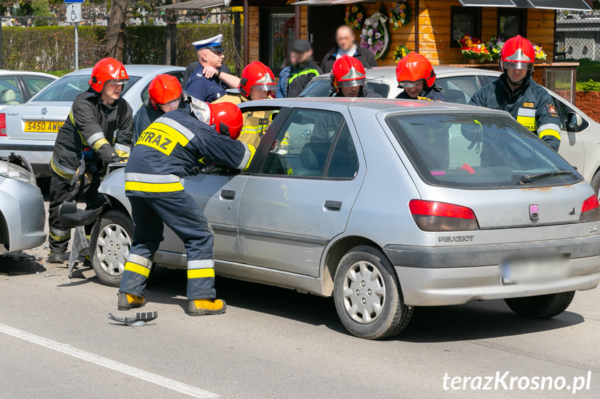 Kolizja na Wyszyńskiego w Krośnie