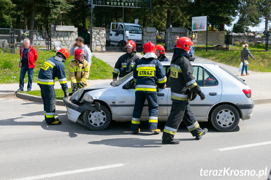 Kolizja na Wyszyńskiego w Krośnie