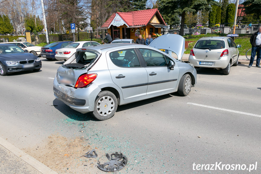 Kolizja na Wyszyńskiego w Krośnie