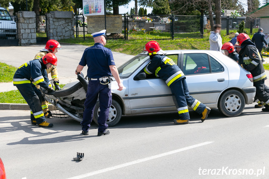 Kolizja na Wyszyńskiego w Krośnie