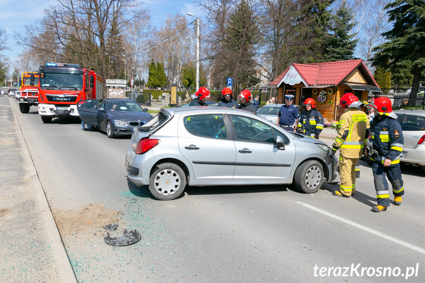 Kolizja na Wyszyńskiego w Krośnie