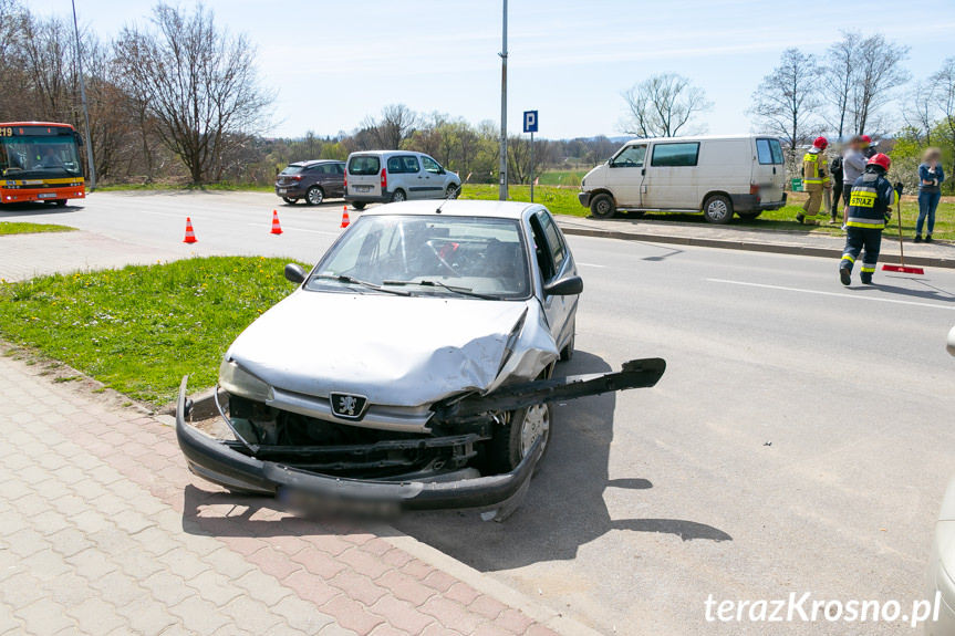 Kolizja na Wyszyńskiego w Krośnie