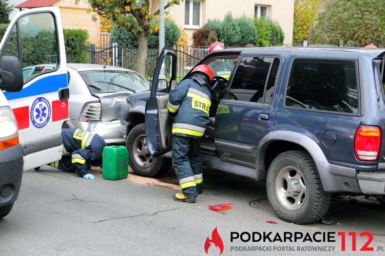 Kolizja na Żółkiewskiego w Krośnie