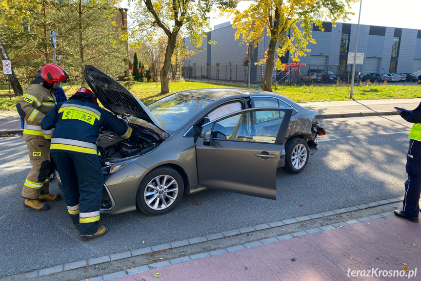 Kolizja na Żwirki i Wigury w Krośnie