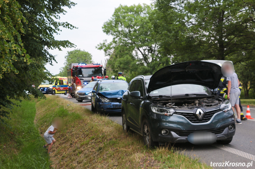 Kolizja samochód na Bieszczadzkiej w Krośnie