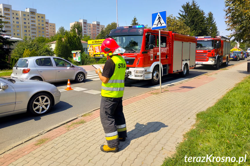 Kolizja samochodów na Lwowskiej