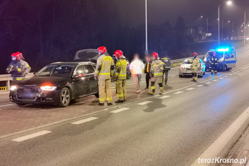 Kolizja trzech samochodów na Bieszczadzkiej