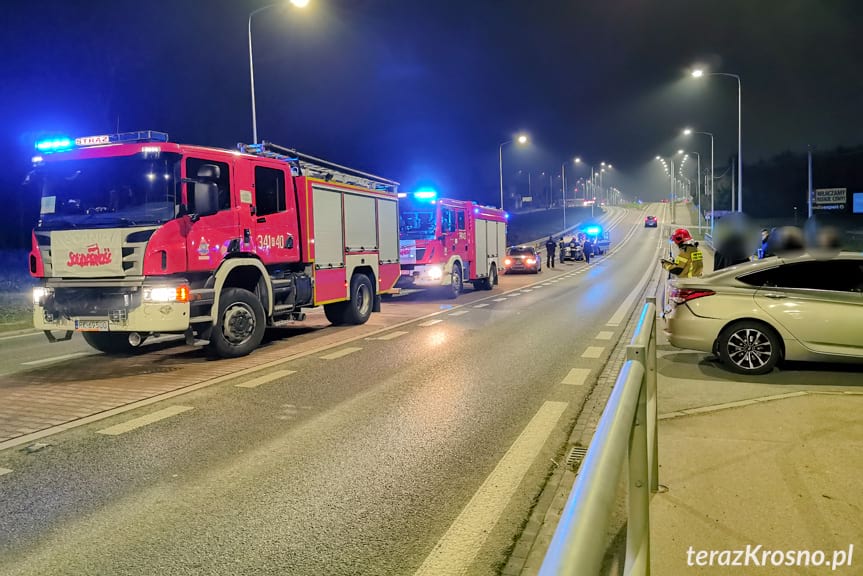 Kolizja trzech samochodów na Bieszczadzkiej