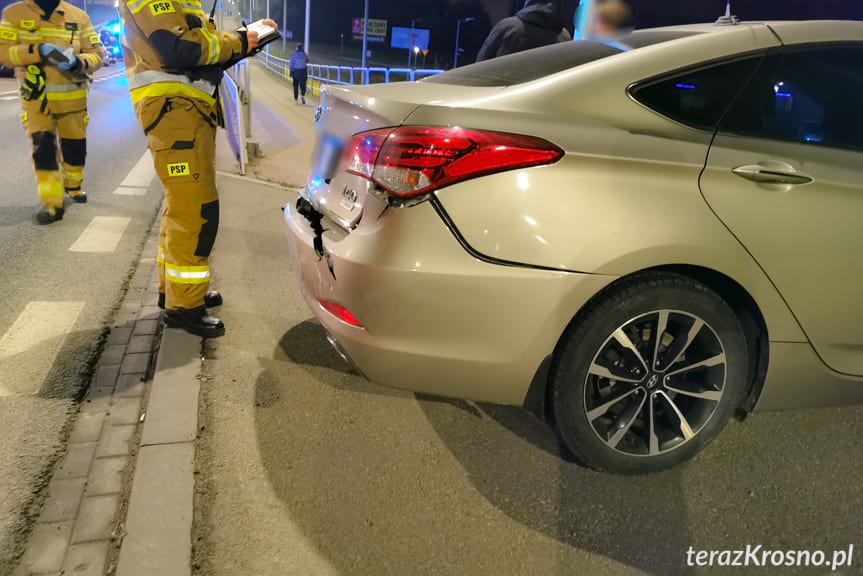 Kolizja trzech samochodów na Bieszczadzkiej