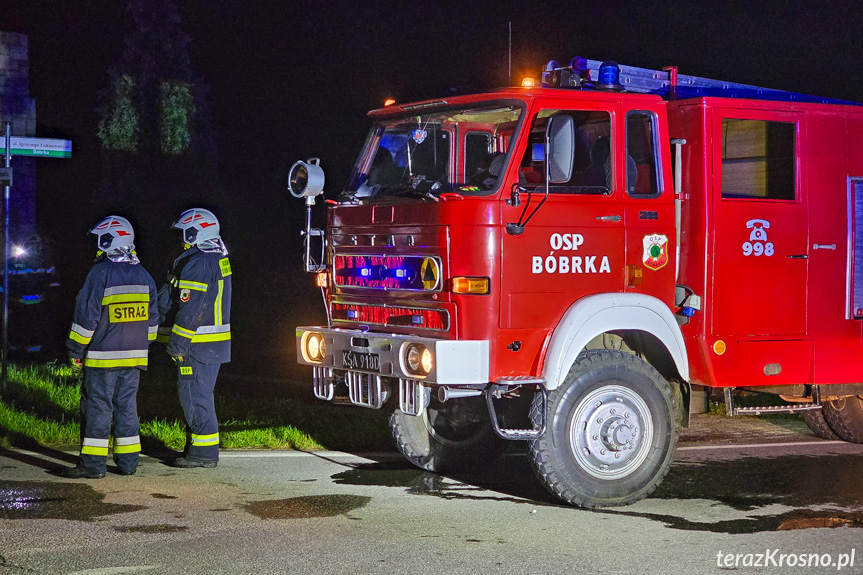 Nocna kolizja w Bóbrce