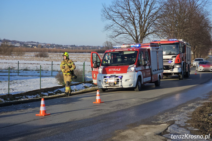 Chorkówka. Uderzyła w ogrodzenie