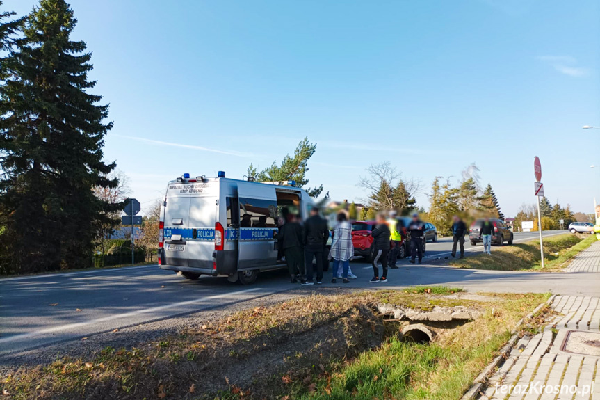 Kolizja w Iwonicz trzech samochodów