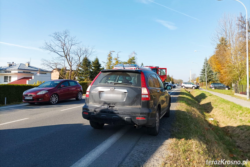 Kolizja w Iwonicz trzech samochodów